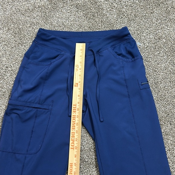 Cherokee infinity straight leg drawstring cargo pants navy small Nurse scrubs - Picture 3 of 10